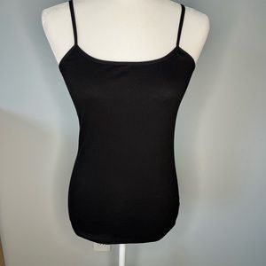 New! Active Basic Black Tank with adjustable straps